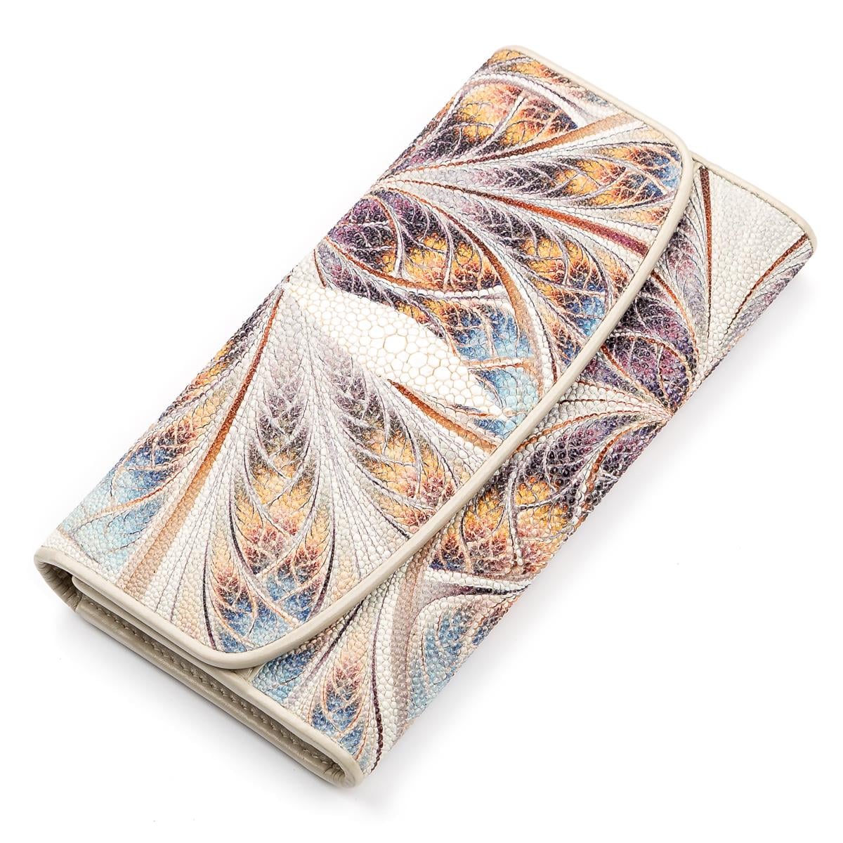 Кошелек женский Stingray leather 18110 кожа Разноцветный