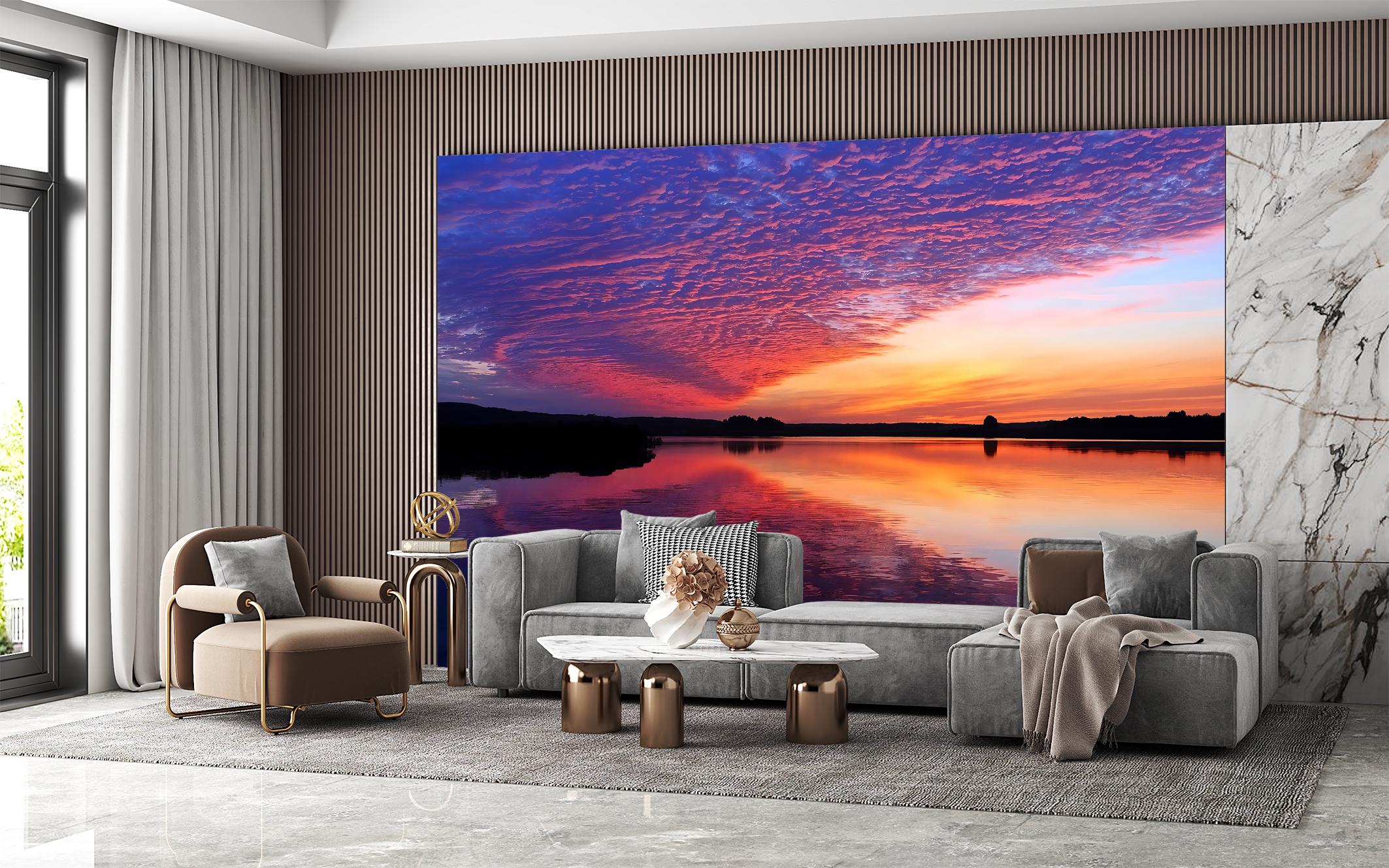 Фотообои флизелиновые Upstream Закат над озером 230х153 см (S5NTR-113/3) - фото 3 Фотообои флизелиновые Upstream Закат над озером 230х153 см (S5NTR-113/3) - фото 3