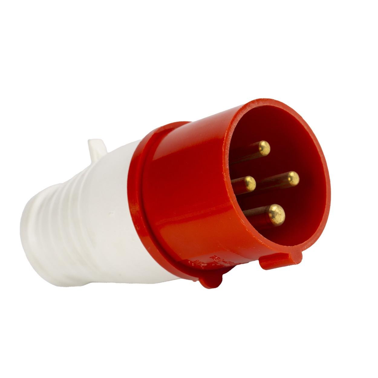 Вилка силовая переносная TESLA 16А 4п 380В (153) Вилка силовая переносная TESLA 16А 4п 380В (153)