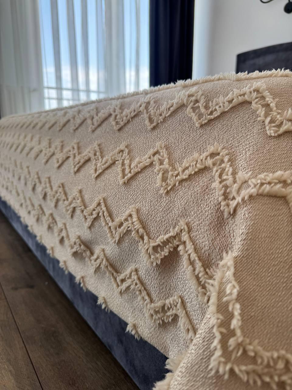 Покрывало Хельга 140x250 см Бежевый (20774-4-140x250cm) - фото 8 Покрывало Хельга 140x250 см Бежевый (20774-4-140x250cm) - фото 8