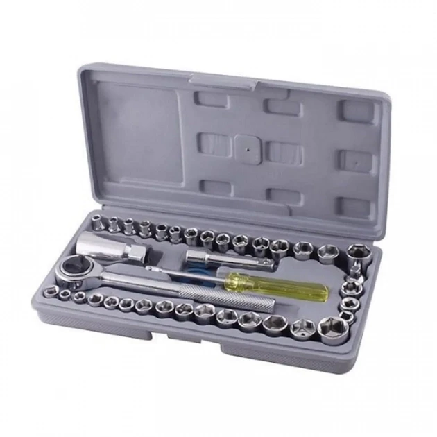 Набір інструментів Aiwa Combination Socket Wrench Set у кейсі 40 пр. (1853296689)