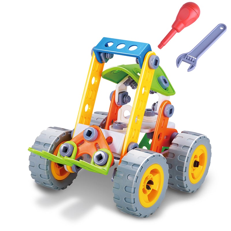 Развивающий болтовой STEM конструктор Build&Play Погрузчик 84 детали