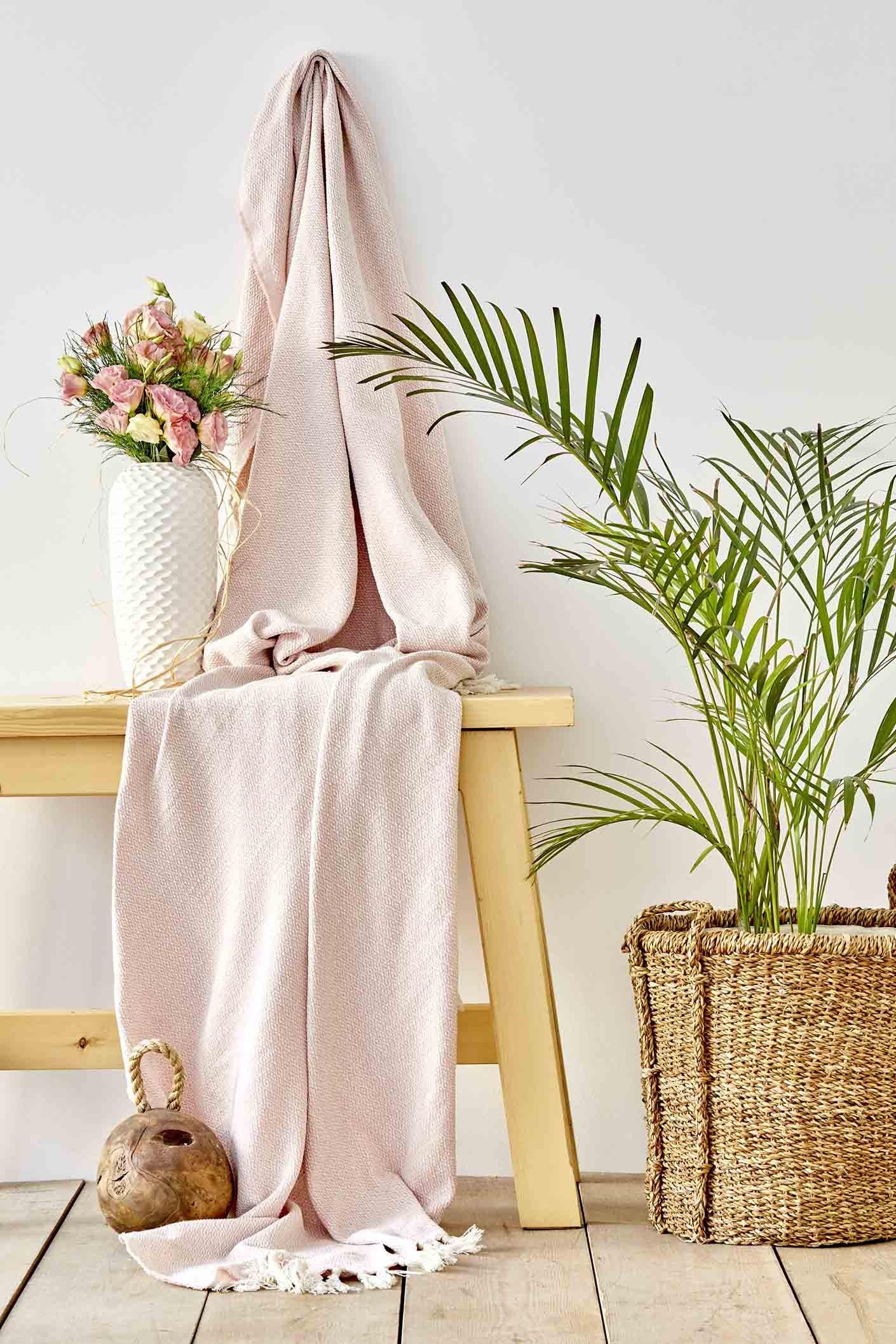 Покривало-піке Karaca Home Quatre royal 200х230 см Пудровий (13512850)