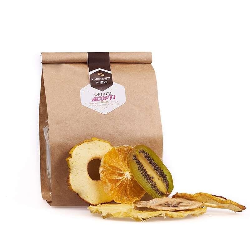 Фріпси Асорті ананас/банан/апельсин/яблуко/ківі 100 г (252)