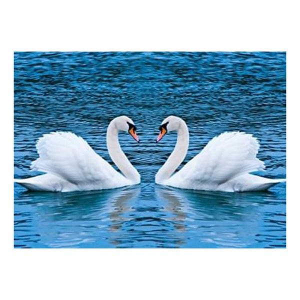 Алмазна мозаїка TK Group Пара лебедів 40х30 см з рамкою в коробці (GB77201-mt)