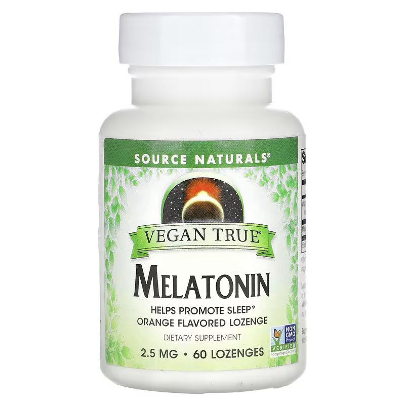 Мелатонін Source Naturals Melatonin 60 Lozenges 2,5 мг Orange