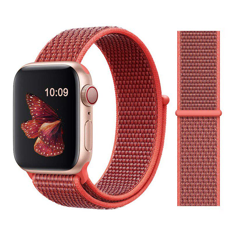 Ремешок нейлоновый Sport Loop Band для Apple Watch 38/40/41 мм Series SE/7/6/5/4/3/2/1 №23 Nectarine - фото 2