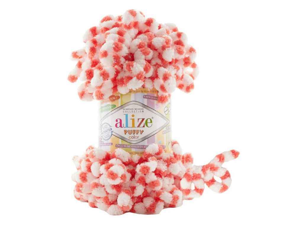 Пряжа Alize Puffy 100% микрополиэстр 100 г 9 м 5 шт. цвет 6495 (1106844)