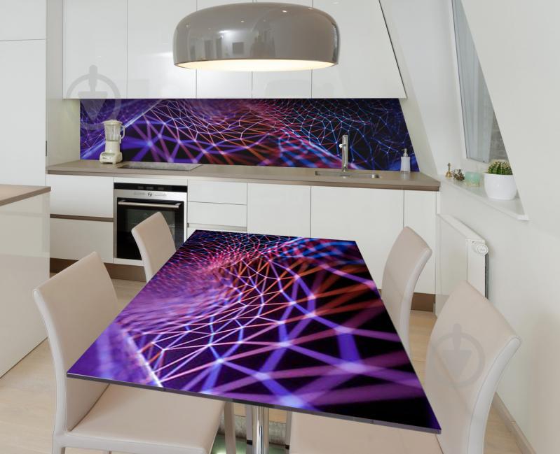 Наклейка 3Д виниловая на стол Zatarga «Тайное плетение» 650х1200 мм для домов, квартир, столов, кофейн, кафе Наклейка 3Д виниловая на стол Zatarga «Тайное плетение» 650х1200 мм для домов, квартир, столов, кофейн, кафе