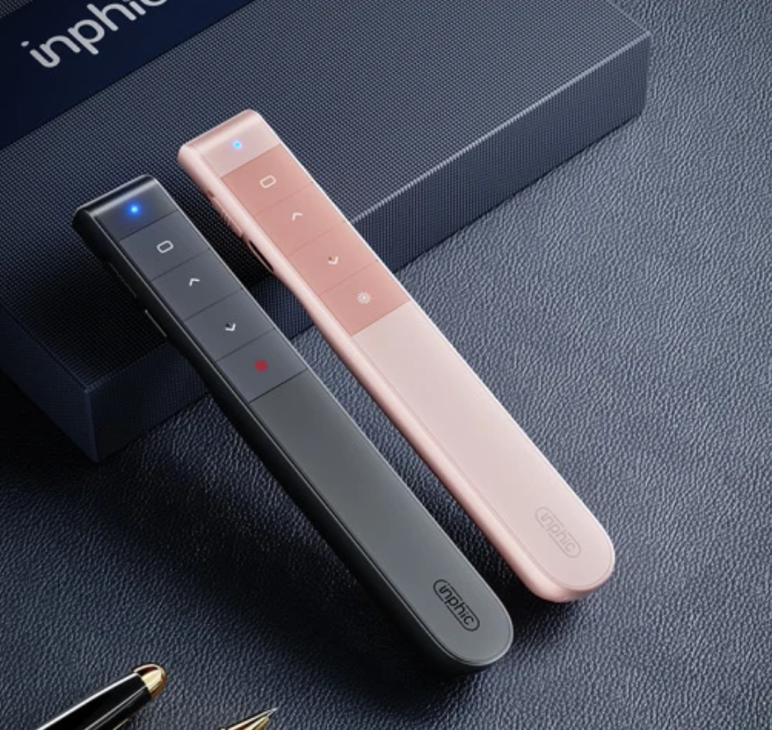 Пульт презентер INPHIC PL1 для презентацій з USB2.4G на акумуляторі з лазерною указкою Milk tea (2461745014) - фото 8