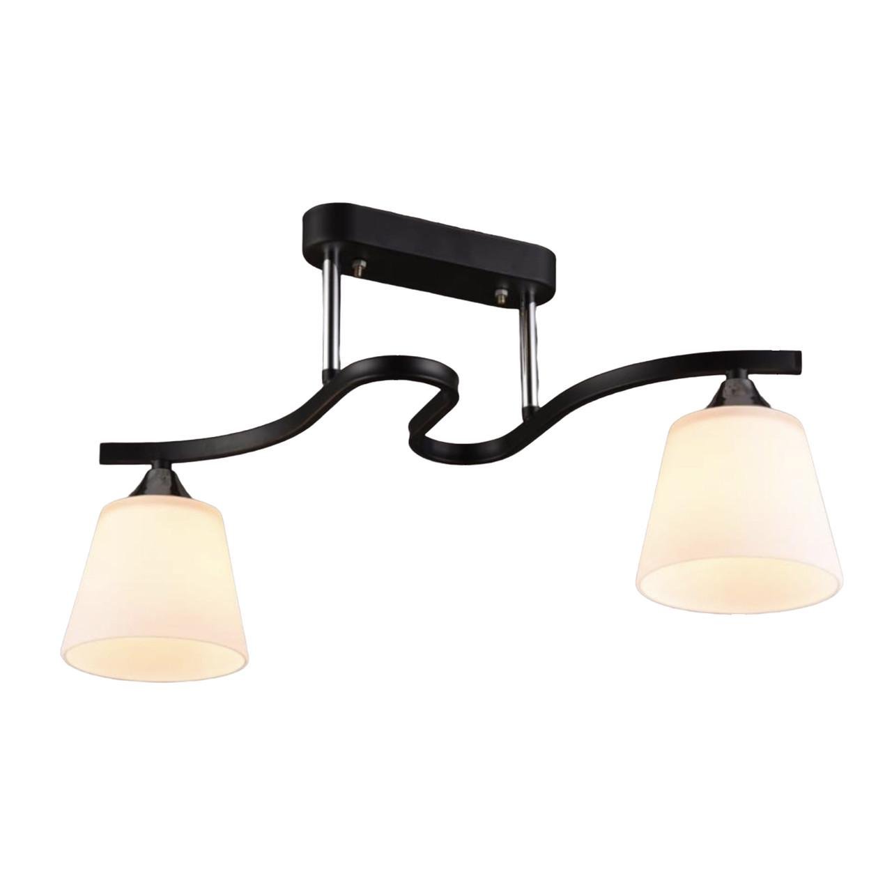 Люстра устільова Sirius В N3532/2 BK+CH на 2 плафони (26028645)