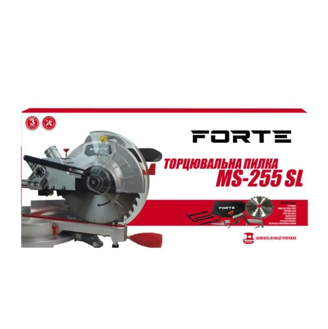 Торцовочная пила Forte MS-255 SL 2000 Вт (MS-255 SL) - фото 4 Торцовочная пила Forte MS-255 SL 2000 Вт (MS-255 SL) - фото 4