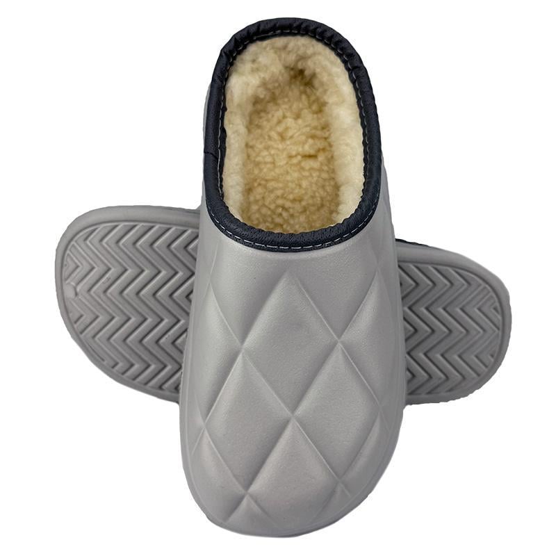 Сабо женские теплые 6002-2 p. 36-37 23-23,5 см Серый