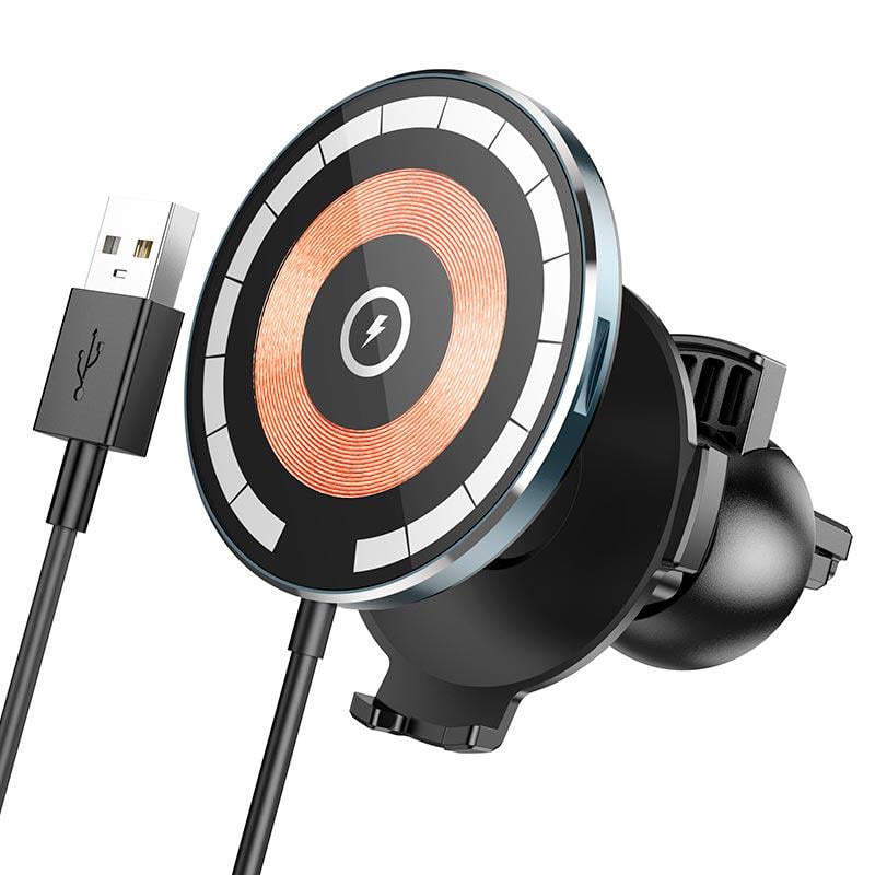 Держатель для телефона в авто Hoco Discovery Edition Multipurpose Magnetic Car Wireless Charger CW42 Qi 5-15W (579419)
