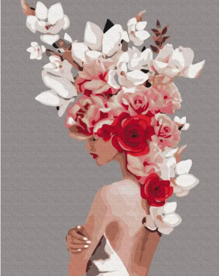 Картина за номерами Brushme Квіткова тіара 40х50 см (BS36695)