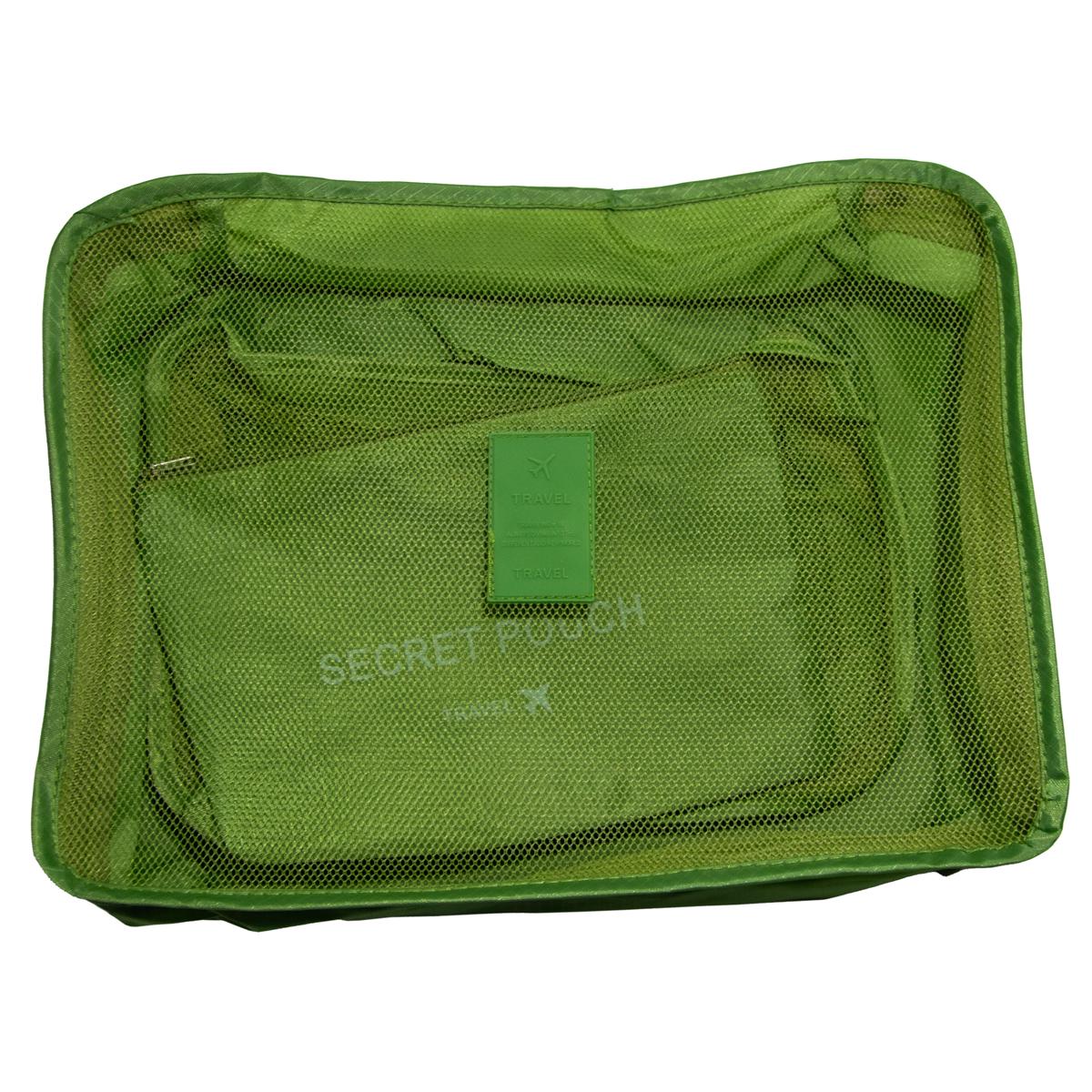 Набор органайзеров для чемодана Secret Pouch 6 шт. Зеленый (1009747-Green-8) - фото 5