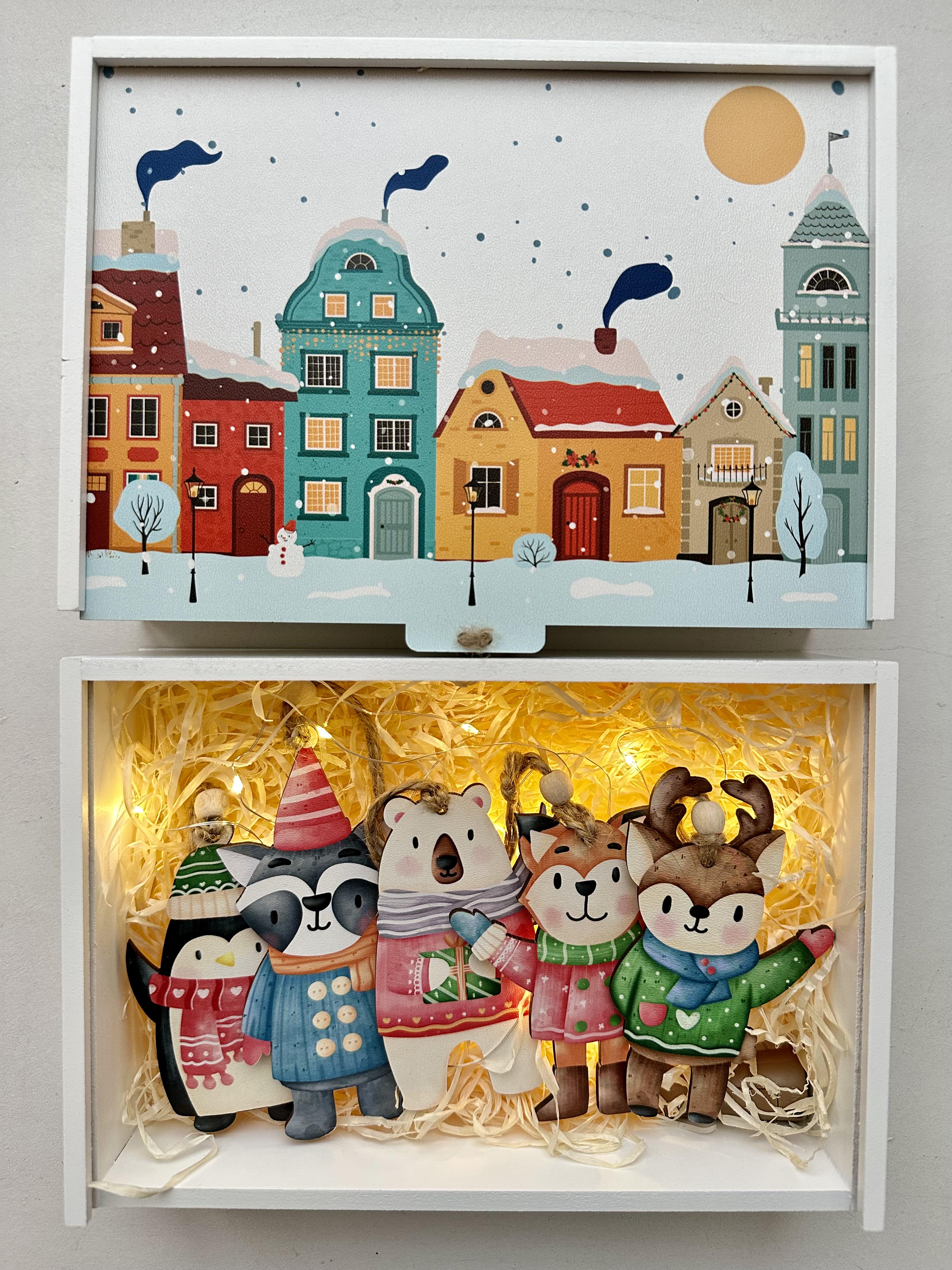 Набір з іграшками в дерев'яній коробці 5 шт. - фото 8 Набір з іграшками в дерев'яній коробці 5 шт. - фото 8