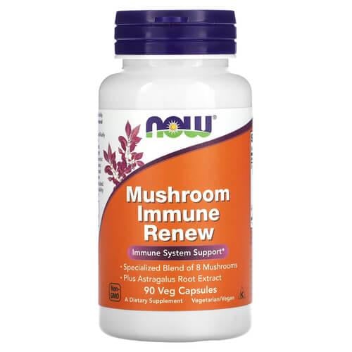 Грибы NOW Mushroom Immune Renew 90 Veg Capsules (NOW-03055)