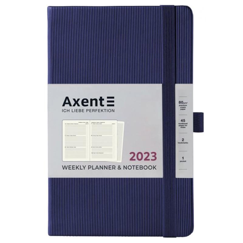 Тижневик Axent 2023 Partner Lines 125х195 Темно-синій (8515-23-02-A) Тижневик Axent 2023 Partner Lines 125х195 Темно-синій (8515-23-02-A)