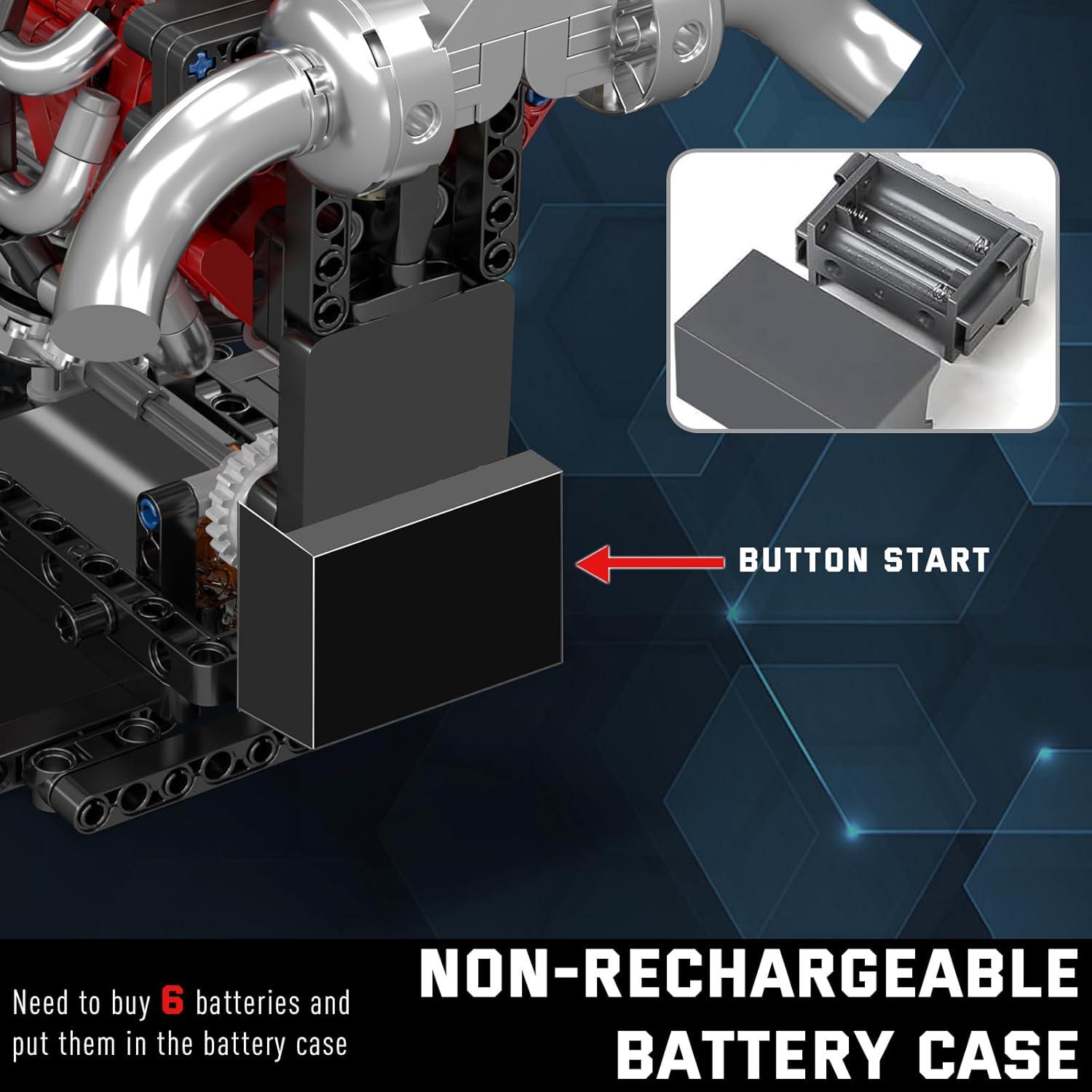 Конструктор Radial Aviation Engine Mould King Двигатель авиационный радиальный моторизованный 1147 дет. (10211) - фото 6 Конструктор Radial Aviation Engine Mould King Двигатель авиационный радиальный моторизованный 1147 дет. (10211) - фото 6