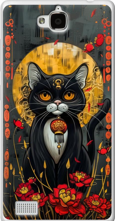 Чехол на Huawei Honor 3C China Cat (6134u-307-42517)