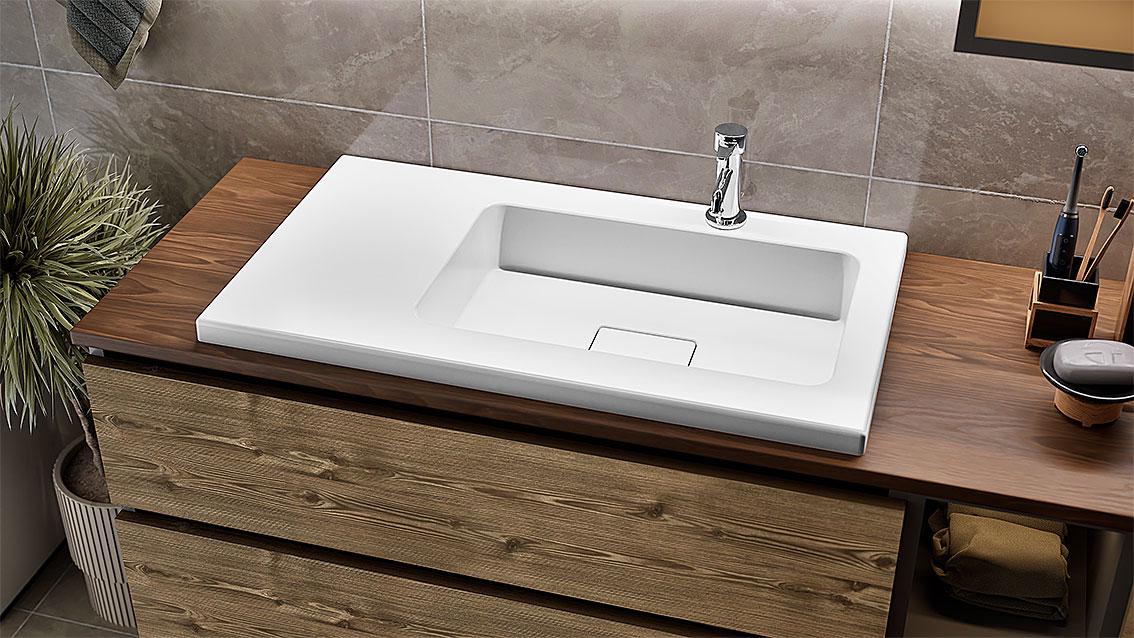 Умивальник накладний Status Vega Low 80 L White (685) - фото 9