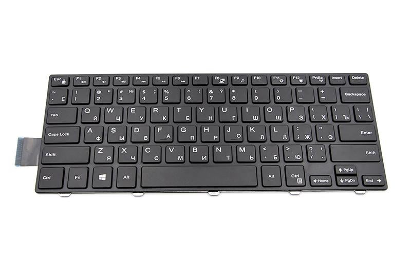 Клавiатура Power для ноутбука DELL Inspiron 5447 чорний фрейм Чорний