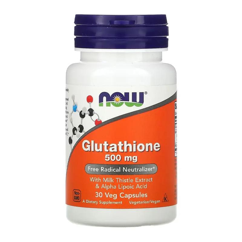 Глутатіон NOW Glutathione 500 мг 30 капс. (18429-01)