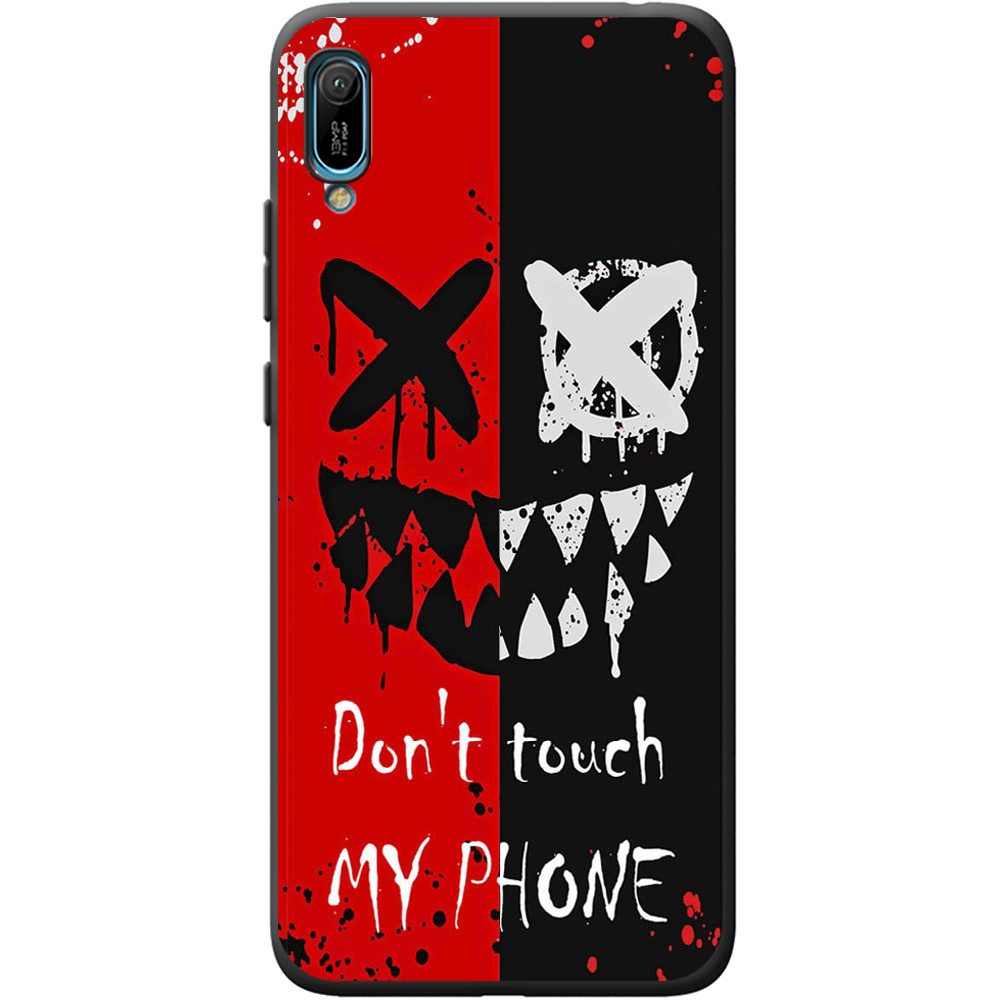 Чехол Boxface Huawei Y6 2019 Bad Smile Черный силикон (36451-up2468-40871)