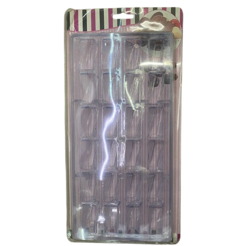 Форма для изготовления конфет Stenson R92212 акриловая 24 формы 13,5x27,5x2 см (586069)