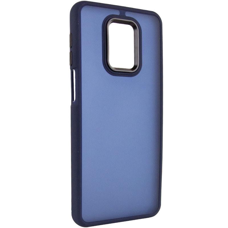 Противоударный Чехол TPU+PC Lyon Frosted для Xiaomi Redmi Note 9s / Note 9 Pro / Note 9 Pro Max Navy Blue