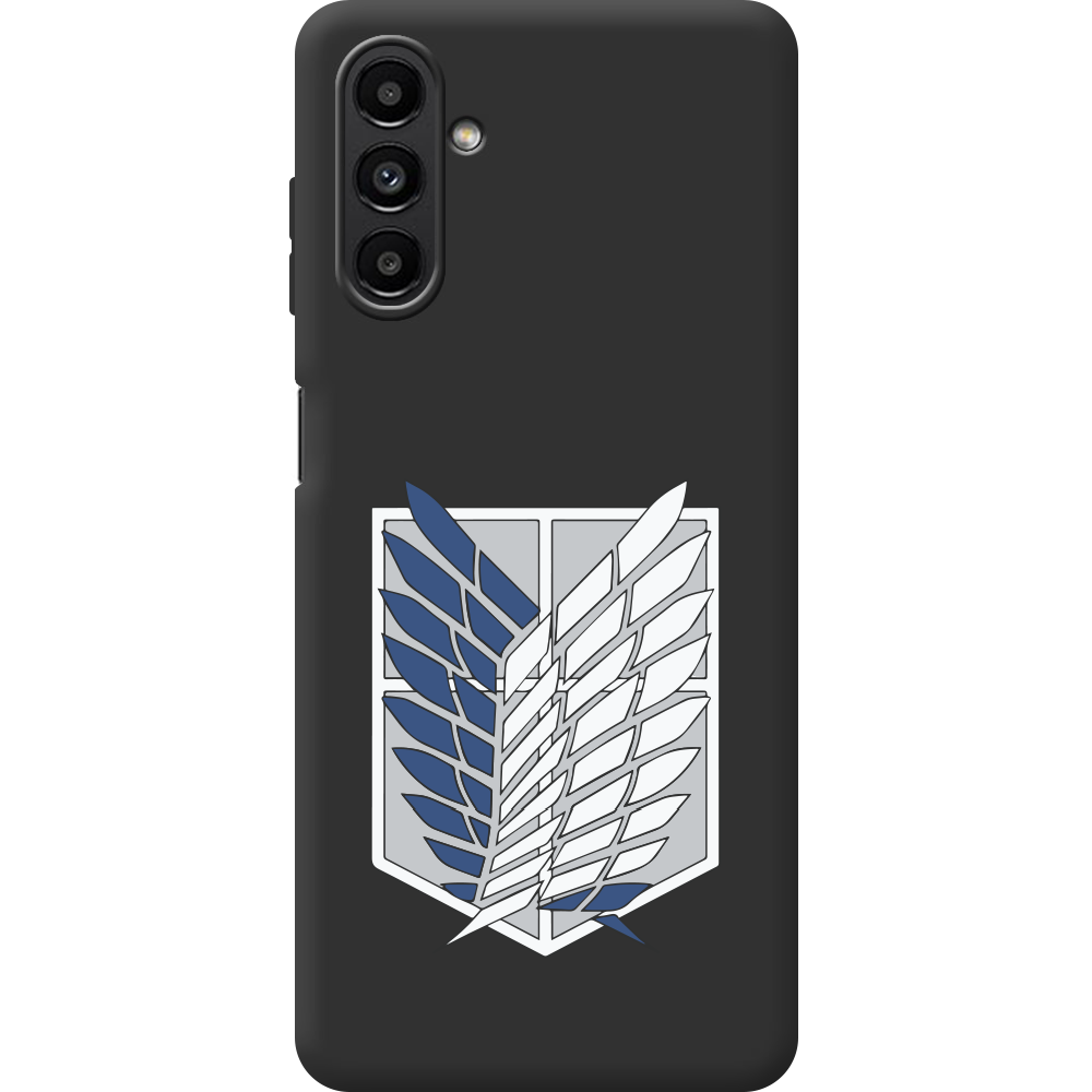 Чохол BoxFace Samsung Galaxy A13 (A136) Атака Титанів Крила Свободи Чорний силікон (44113-bk88-44166)