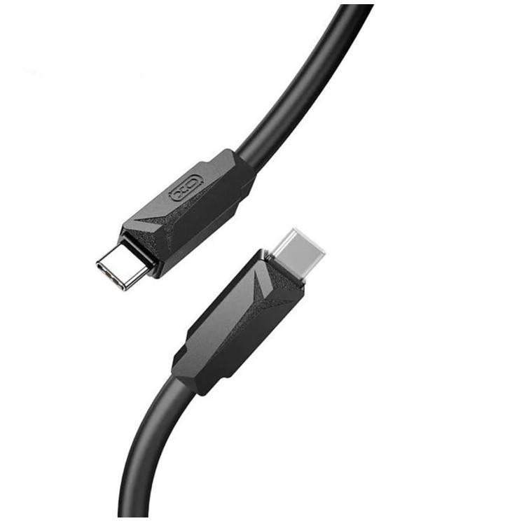Кабель для быстрой зарядки и синхронизации USB XO NB-Q233B Type-C Type-C 60W 1 м Черный (1830482499)
