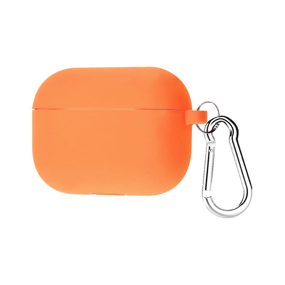 Футляр силіконовий Epik для навушників AirPods Pro з карабіном Помаранчевий/Vitamin C (00000033731_32)
