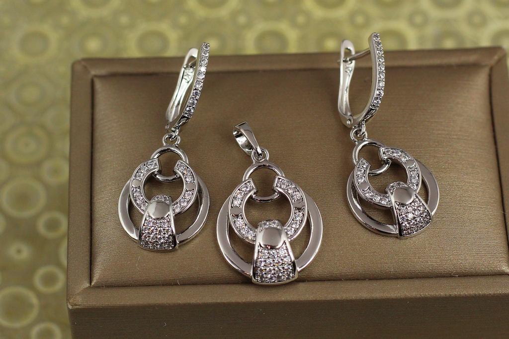 Набор Xuping Jewelry Денвер 3,6 см Серебристый (31294173)