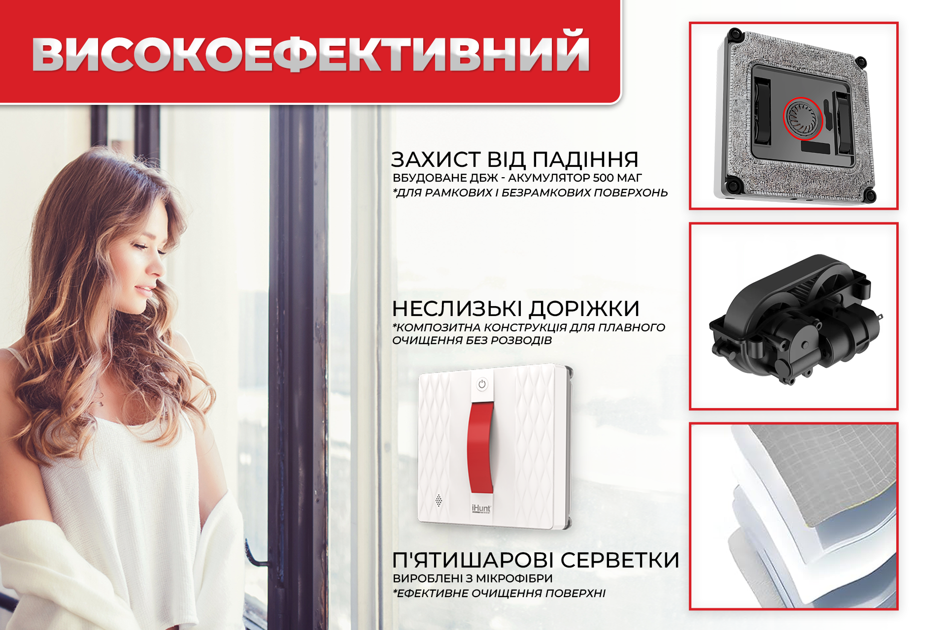 Робот для мытья окон iHunt Window 5 SUPREME 4X Spray - фото 12