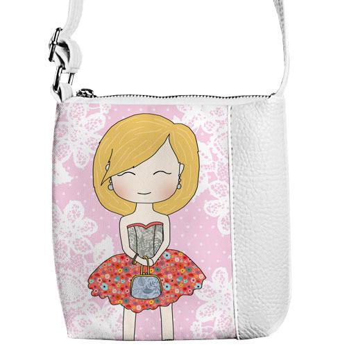 Сумка детская Presentville Little prince/princess Девочка с сумочкой (PSD_FLG003_WH)