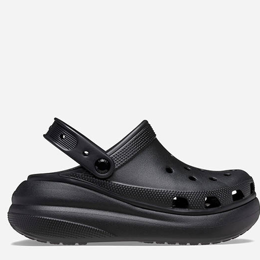 Кроксы женские Crocs Classic Crush Black W7 р. 37 22,9 см Черный Кроксы женские Crocs Classic Crush Black W7 р. 37 22,9 см Черный
