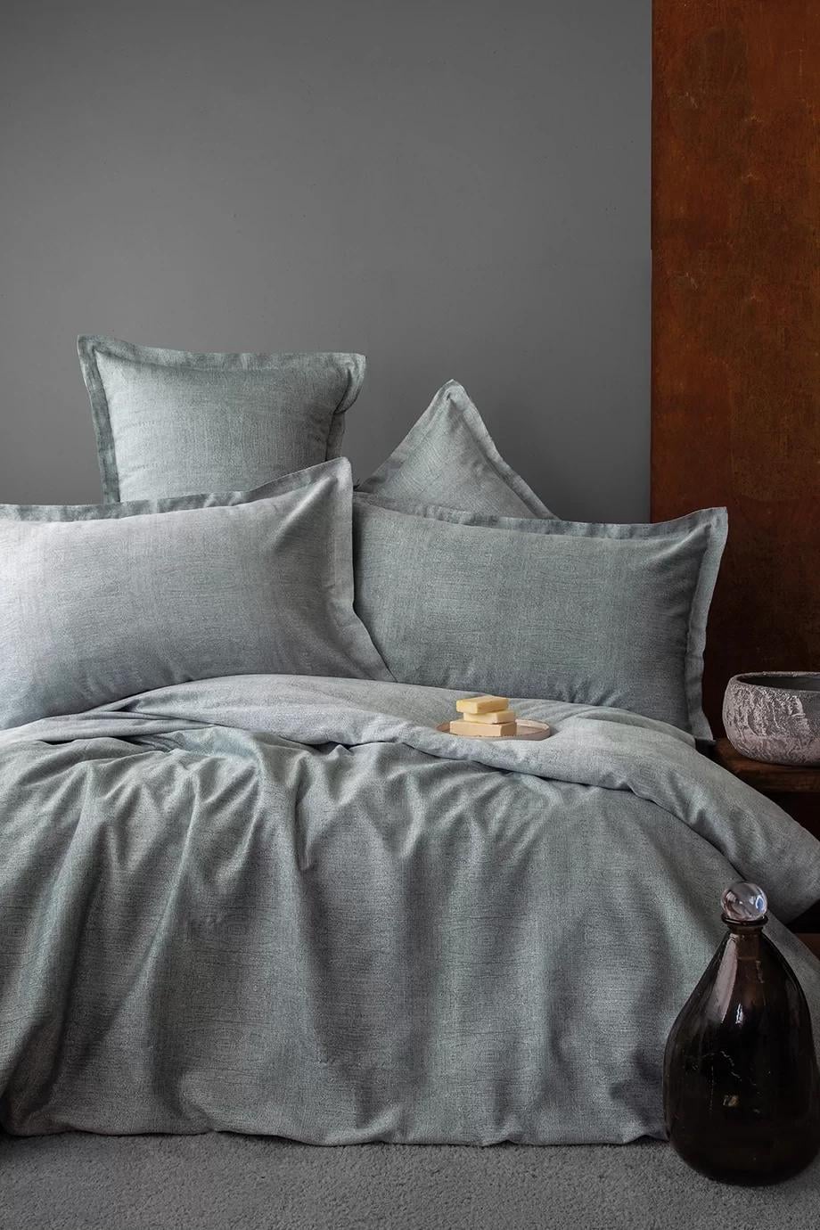 Комплект постельного белья Issimo Home Oyster exclusive жаккард/тенсел евро (2000022283702)