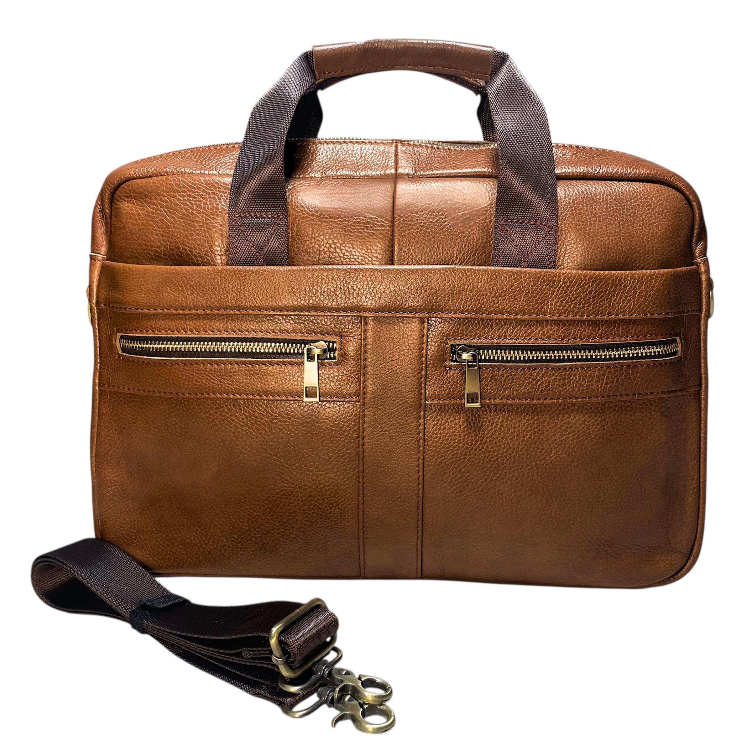 Портфель чоловічий Lorian з натуральної шкіри з відділенням для ноутбуку Кавовий (LR 252019-coffee) - фото 4 Портфель чоловічий Lorian з натуральної шкіри з відділенням для ноутбуку Кавовий (LR 252019-coffee) - фото 4