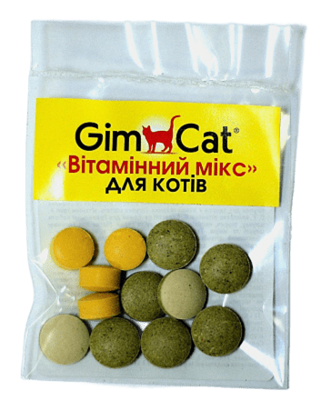Лакомство для кошек GimCat Витаминный микс 12 шт./уп. (1789925388)