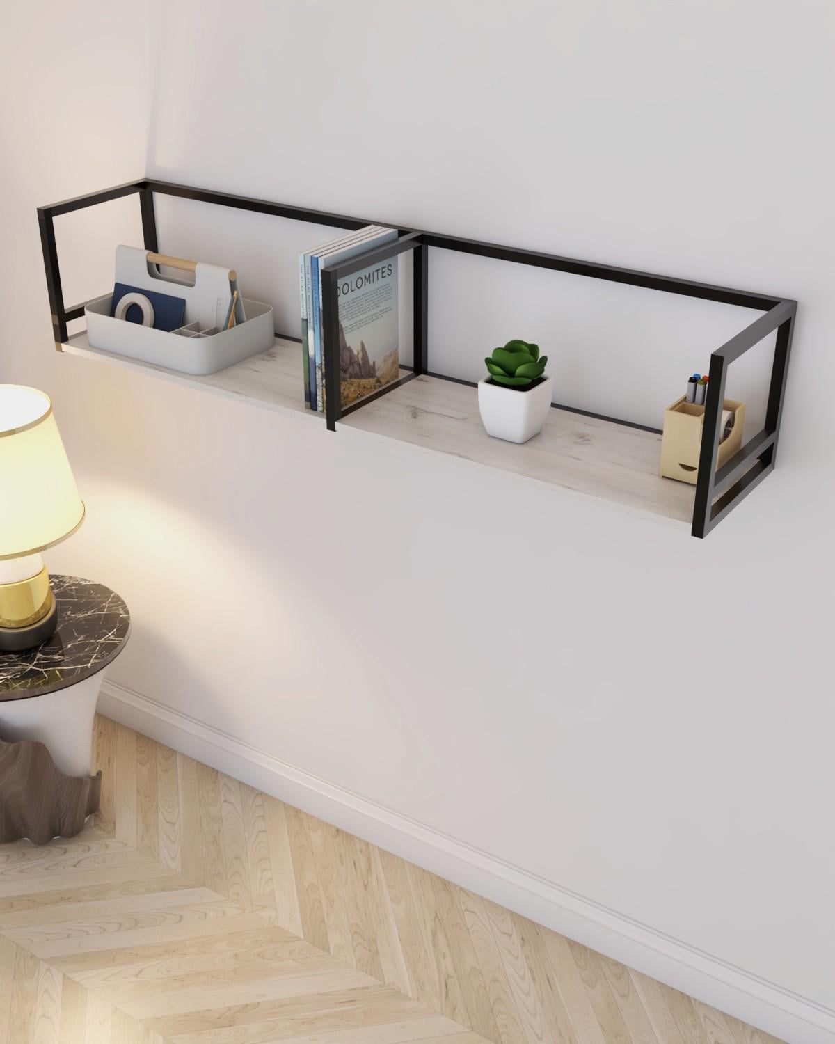 Полка настенная EcoLoft Нордис DSP-1361-2 в стиле лофт Дуб Кортона (32145006) Полка настенная EcoLoft Нордис DSP-1361-2 в стиле лофт Дуб Кортона (32145006)
