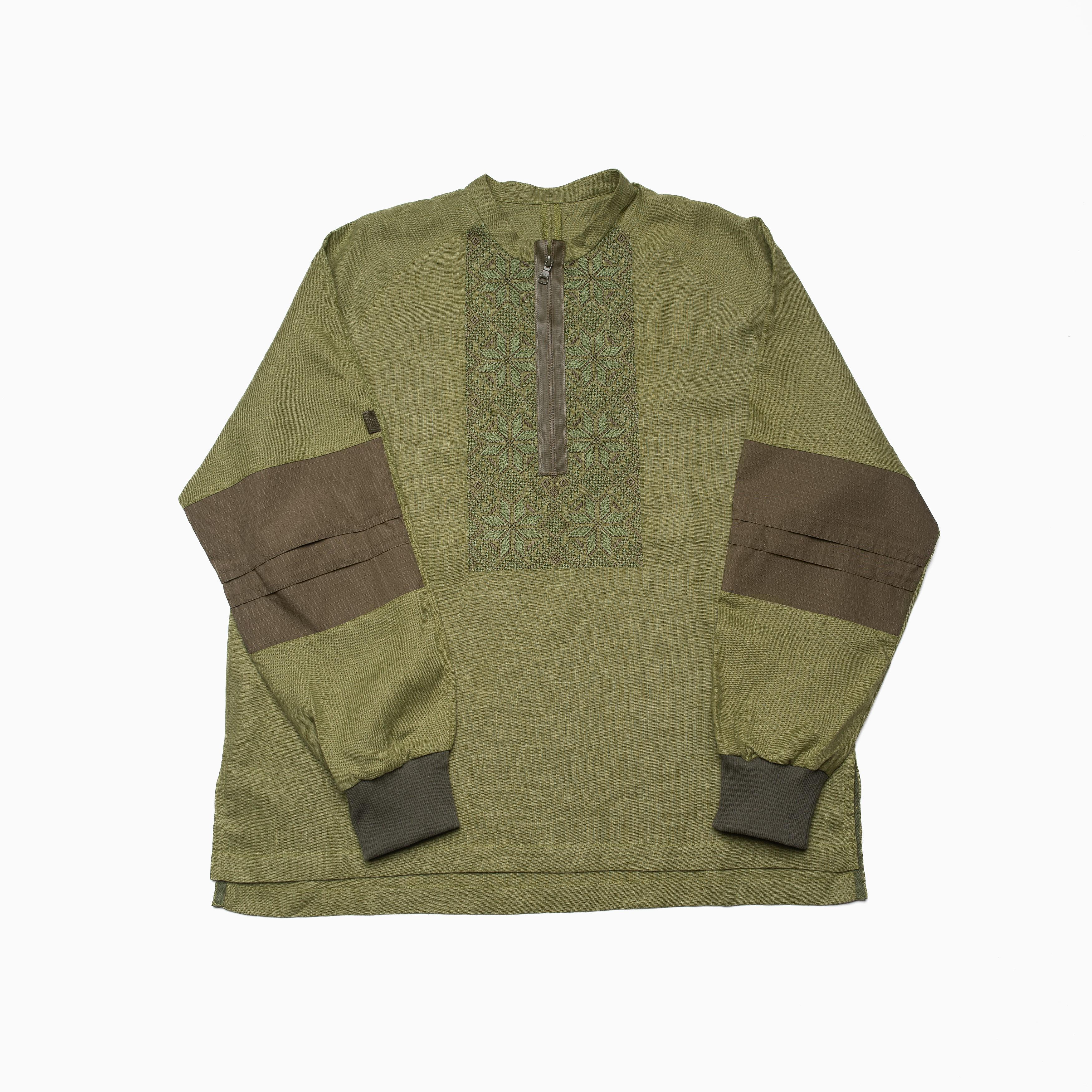 Вышиванка льняная Eccentr1c L Khaki (9186352)