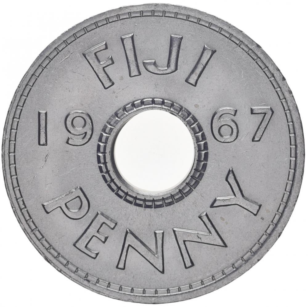 Коллекционная монета Фиджи 1 пенни 1967 XF (KM#21)