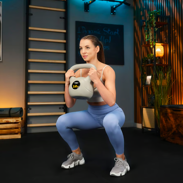 Гиря виниловая TREX Sport TX-012CKB 12 кг Серый (4612) - фото 10 Гиря виниловая TREX Sport TX-012CKB 12 кг Серый (4612) - фото 10