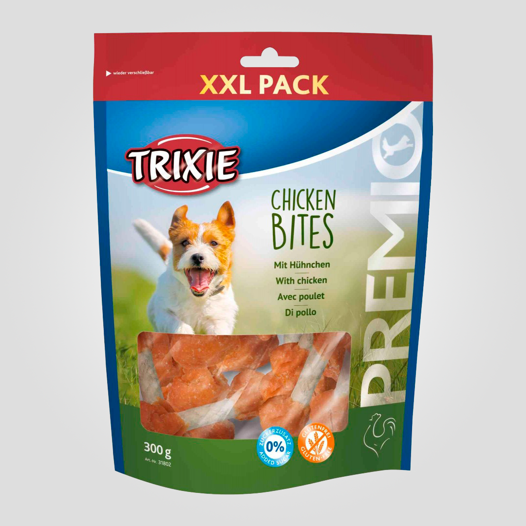 Ласощі для собак Trixie Premio Chicken Bites XXL курячі гантельки з куркою 300 г (20505457)