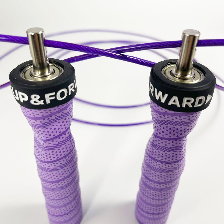 Скакалка скоростная для кроссфита UP & FORWARD Speed Rope PRO+ Violet (UF12481) - фото 2