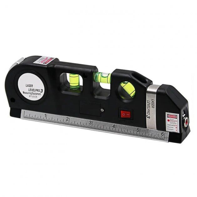 Рівень лазерний з вбудованою рулеткою Laser Level Pro 3