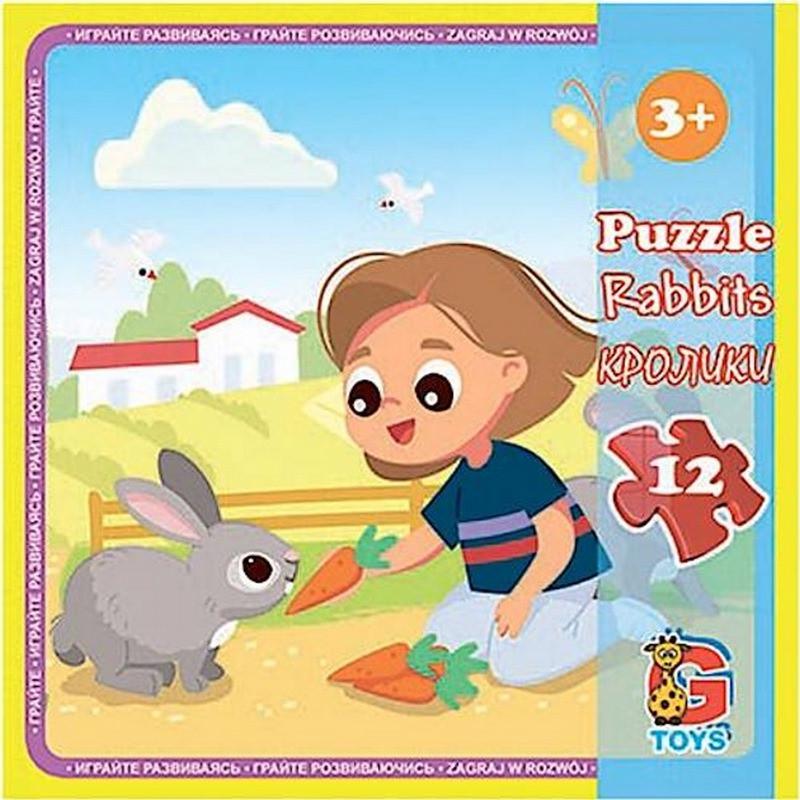 Пазлы детские картонные G-Toys Ферма 12 эл. (IP-177-P-774)