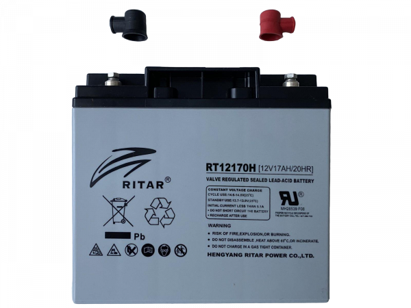 Аккумуляторна батарея Ritar AGM RT12170H Q4 Q4 12V 17,0Ah Gray